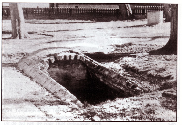 Resten van een waterkelder op de Middelbuurt. Collectie D. Landsman (van 1974-1981 museumdirecteur).