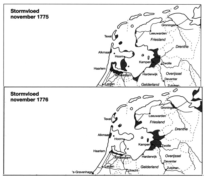 stormvloeden 1775 en 1776