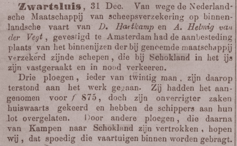 “ijs”-berichten uit de winter van 1870-71