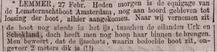 “ijs”-berichten uit de winter van 1870-71