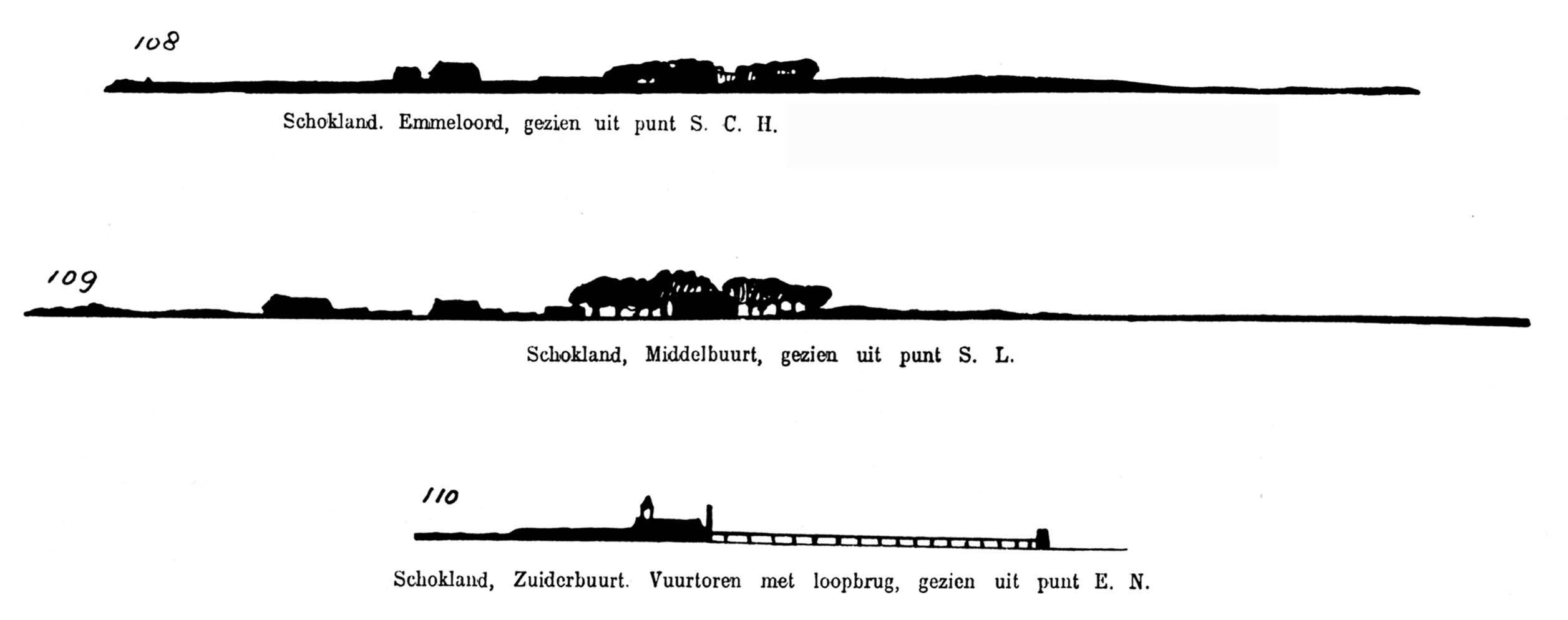 Schokland gezien vanuit de Westzijde