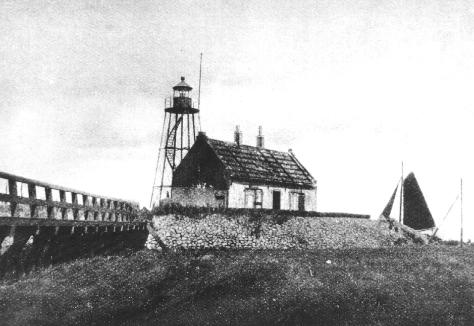 De in 1856 gebouwde vuurtoren op de Zuidpunt met naastgelegen woning