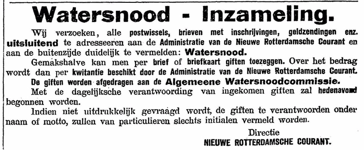 Advertentie in de NRC van 17-01-1916.