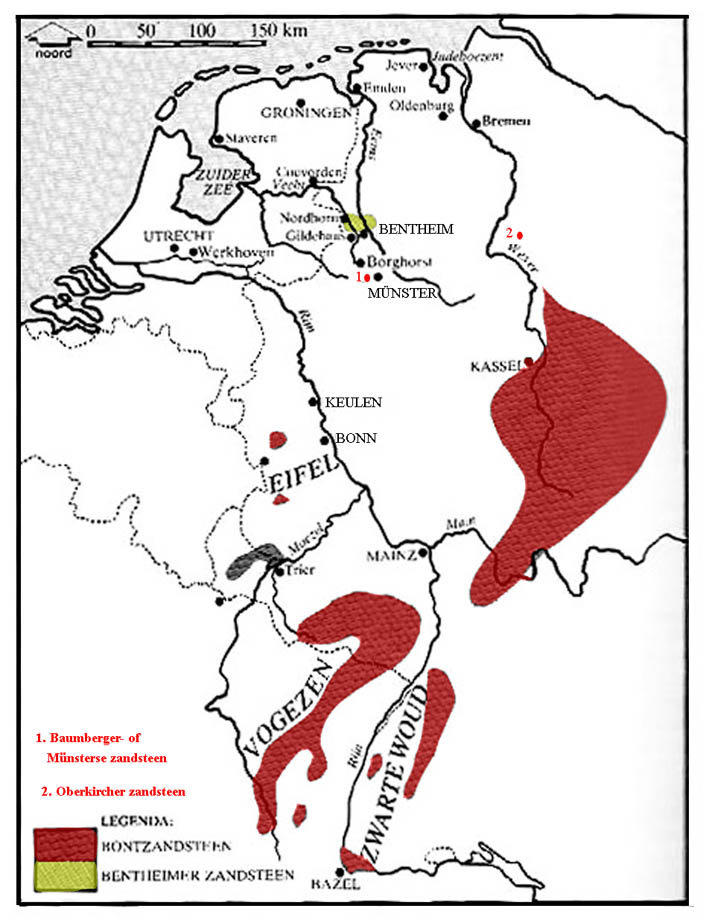 2.23 Kaart zandsteenformaties